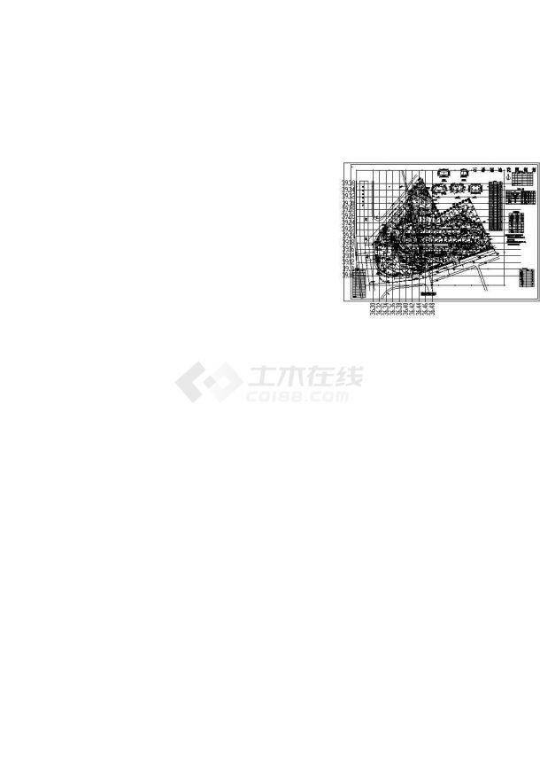 某冠迪花园规划设计详细施工方案CAD图纸-图一