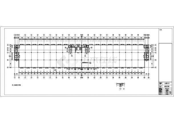 厂房设计_某五层工业园厂房建筑施工CAD图-图二