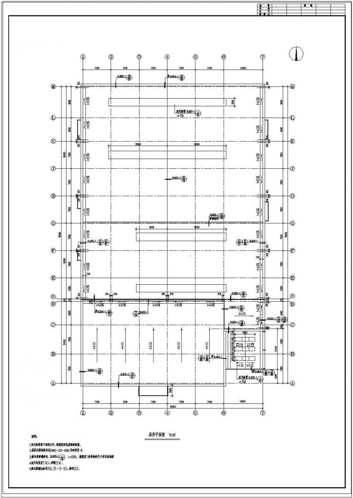本田汽车展厅设计cad施工图_图1