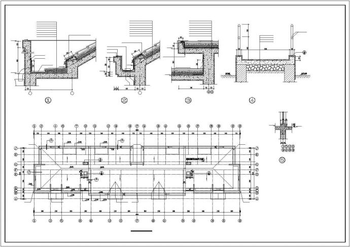 长春市某社区3100平米6层框架结构住宅楼建筑设计CAD图纸（含地下室）_图1