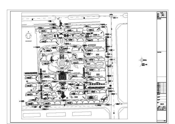 某华林家园小区规划设计详细施工方案CAD图纸-图一