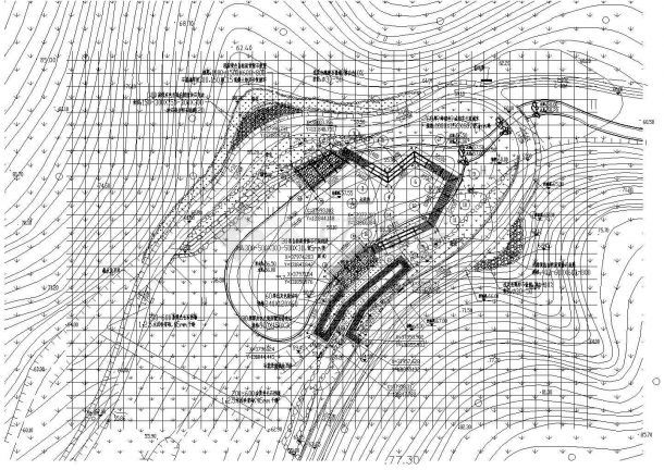 三亚市某海景公园内部景观设计CAD图纸-图二