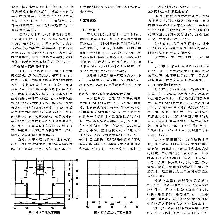 钢结构住宅结构体系优化设计研究-图二