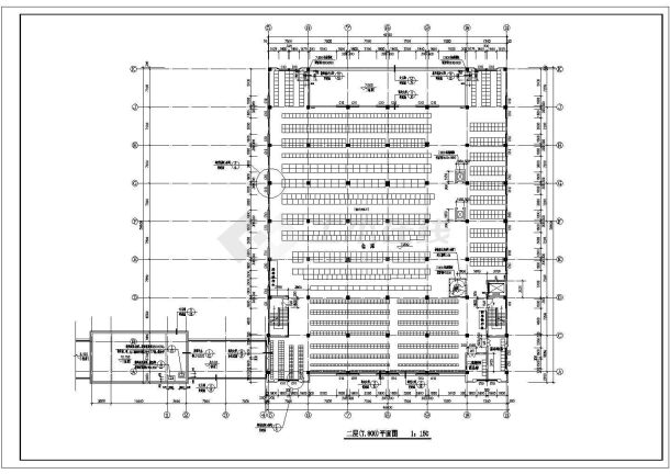 厂房设计_三层大型车间厂房建筑施工CAD图-图一