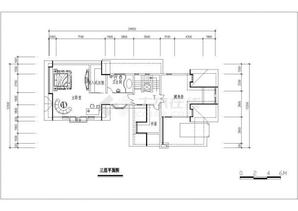 别墅经典户型建筑设计施工图-图二