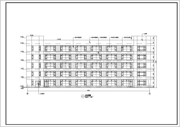 某制造中心厂房设计CAD完整框架结构全套方案图-图二