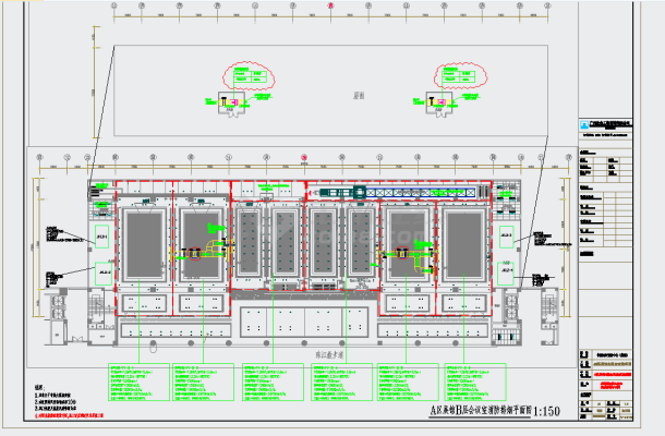 某地会议区改造项目施工图暖通专业加建风机房深化了计算书CAD图纸-图二