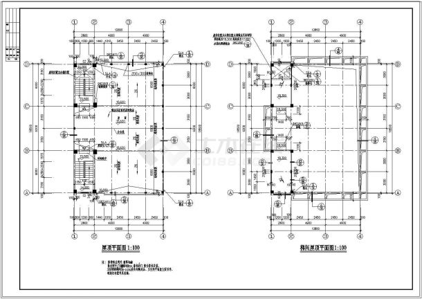 乡镇固戍村私宅建筑设计施工图纸-图二