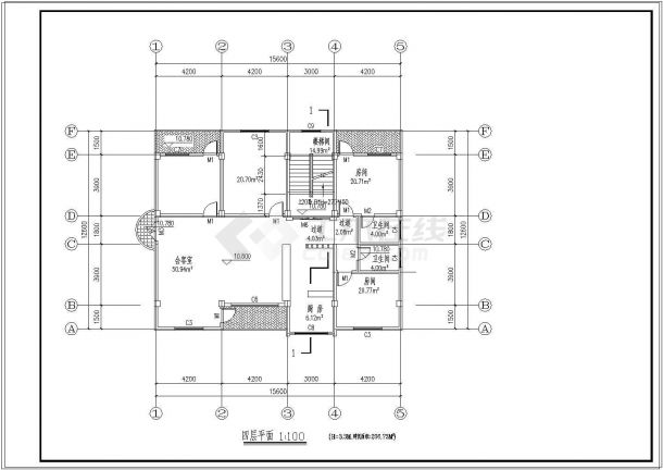 私人商住宅楼建筑设计施工图（含设计说明）-图一