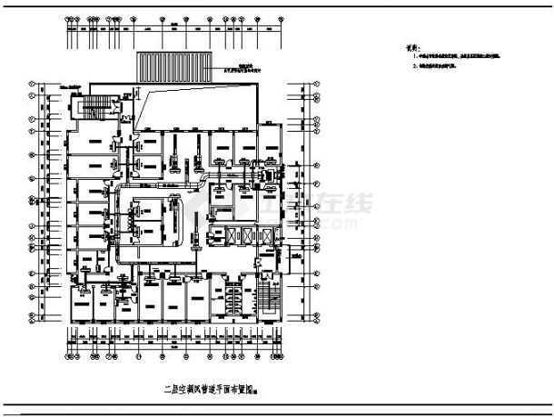 医院住院门诊综合大楼空调系统设计施工图-图二