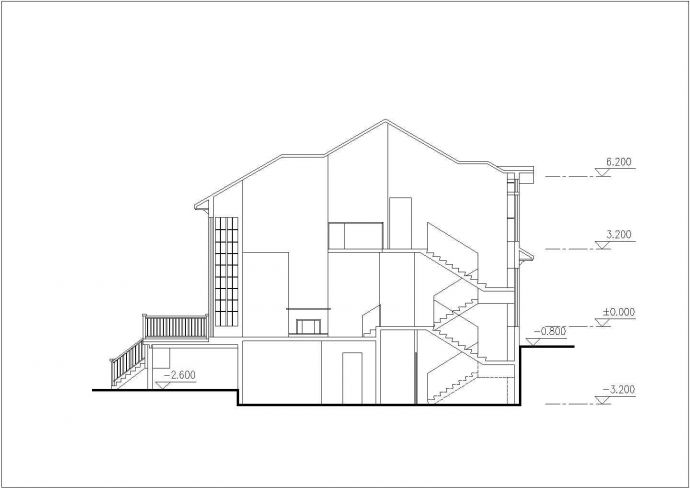 石首市某两层别墅建筑设计带效果CAD布置图_图1