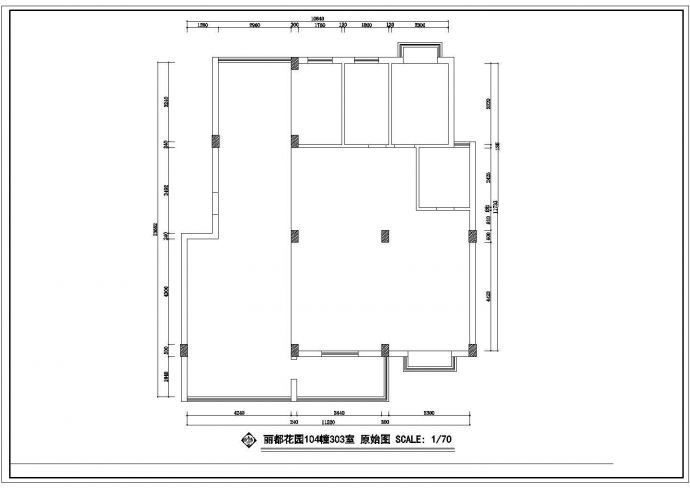 天津市丽都花园小区经典户型全套装修装饰设计CAD图纸_图1
