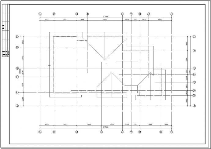 两层独立别墅建筑施工图方案设计_图1