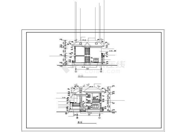 某豪华别墅建筑设计方案全套图-图一