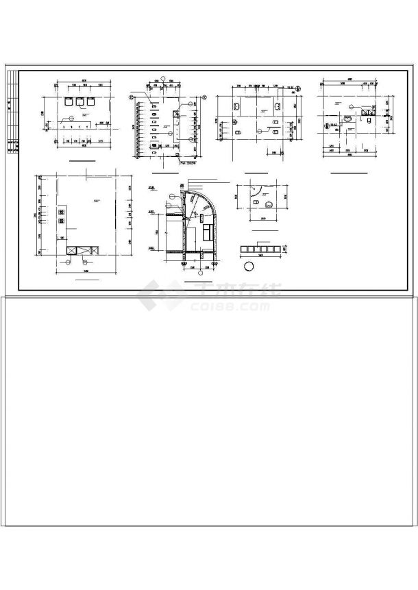 幼儿园建筑CAD全套施工图纸-图二