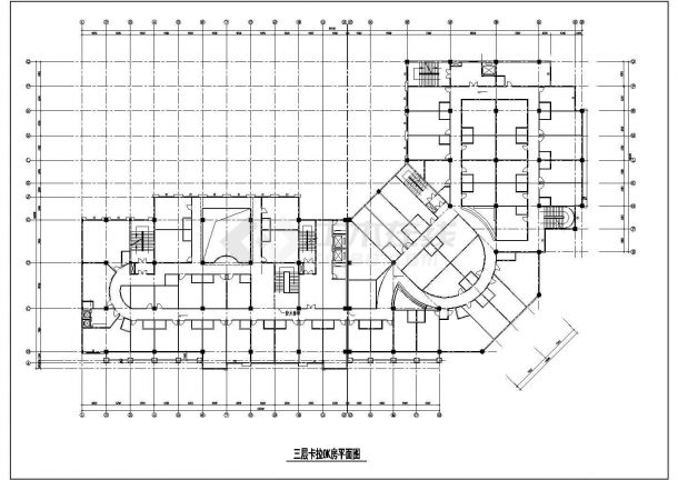 某大酒店建筑设计方案CAD图纸-图二