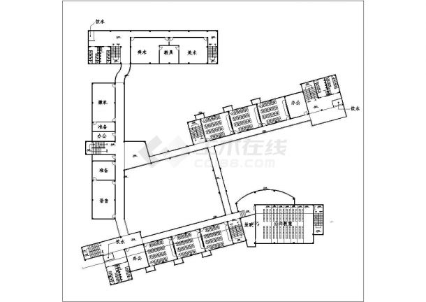 某18班小学建筑平面图-图二