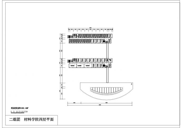 材料学院建筑设计CAD方案图纸_图1