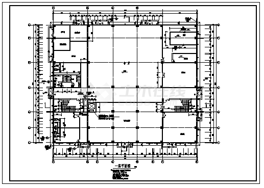 6000平方米泰州市四层带阁楼净因寺建筑施工cad图，共十七张-图一