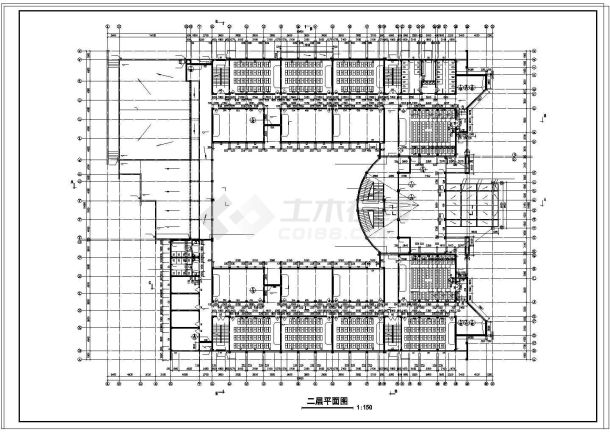 某高校先进教学楼建筑设计参考详图-图一