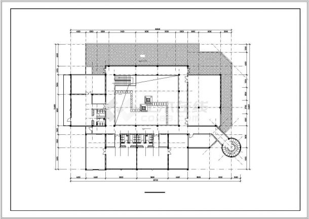 九班幼儿园+社区服务中心建筑CAD图这种-图一