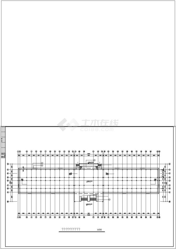 某教学楼设计建筑施工CAD图（全套）-图一