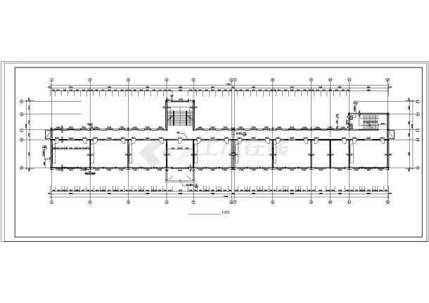 某农村小学教学楼建筑设计CAD图纸-图一