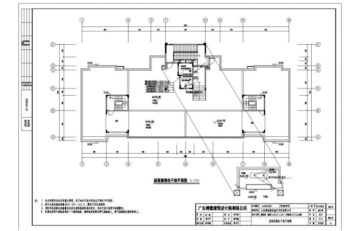 碧桂园豪园103楼电气施工设计CAD图纸_图1