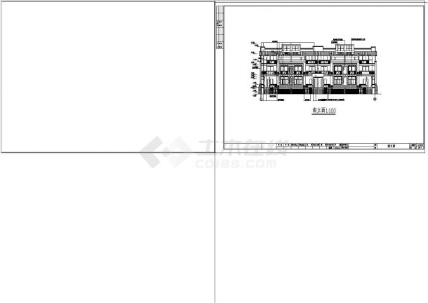 杭州精品排屋建筑设计施工图纸（含设计说明）-图二