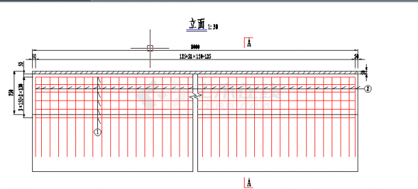 2×12米预应力混凝土空心板桥台背墙钢筋构造节点设计图-图二