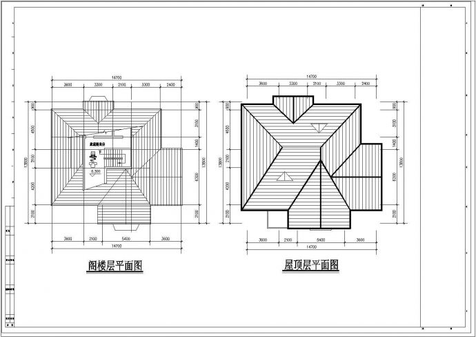 几套别墅户型建筑设计方案图纸_图1