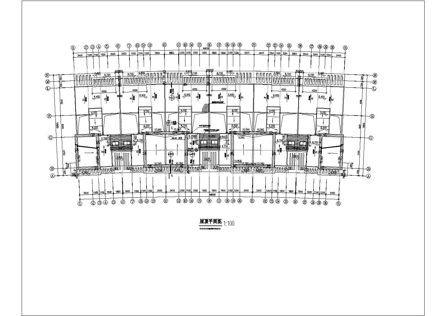 连排三层别墅建筑方案设计图