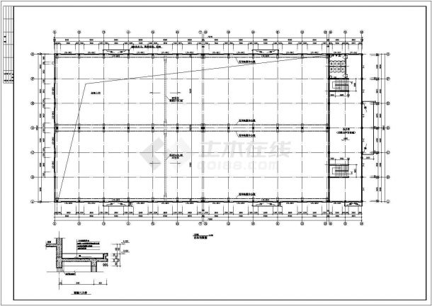 厂房设计_两层厂房建筑施工CAD图-图二
