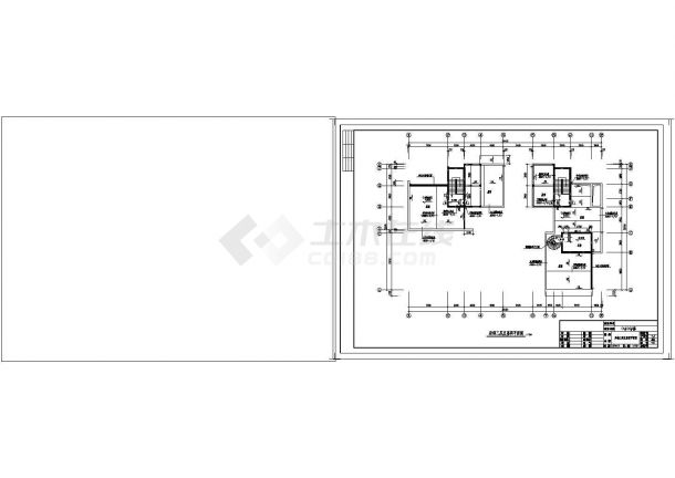 某豪华别墅建筑设计CAD施工图纸（含设计说明）-图二