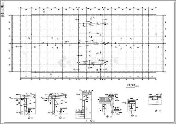 车间设计_某单层冷熟食加工车间建施CAD图-图一