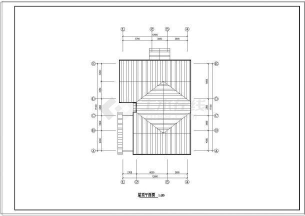 某两层木构别墅建筑设计方案图-图二