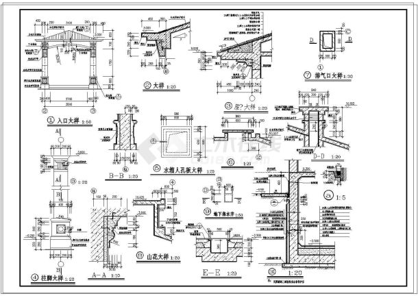 某欧式别墅建筑全套设计施工图-图一