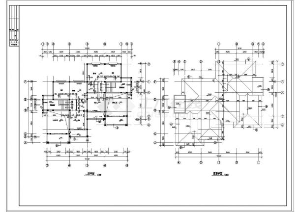 某山体别墅建筑设计全套施工图纸-图二