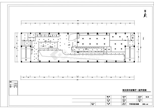 某二层带夹层高档中餐厅室内装修设计cad全套施工图（甲级院设计）-图一