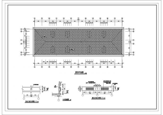 某地区钢厂四层职工宿舍楼建筑设计cad图纸（含平立剖、楼梯剖面图）_图1