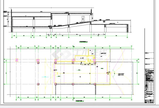 某地栋建筑图施工CAD图纸-图二
