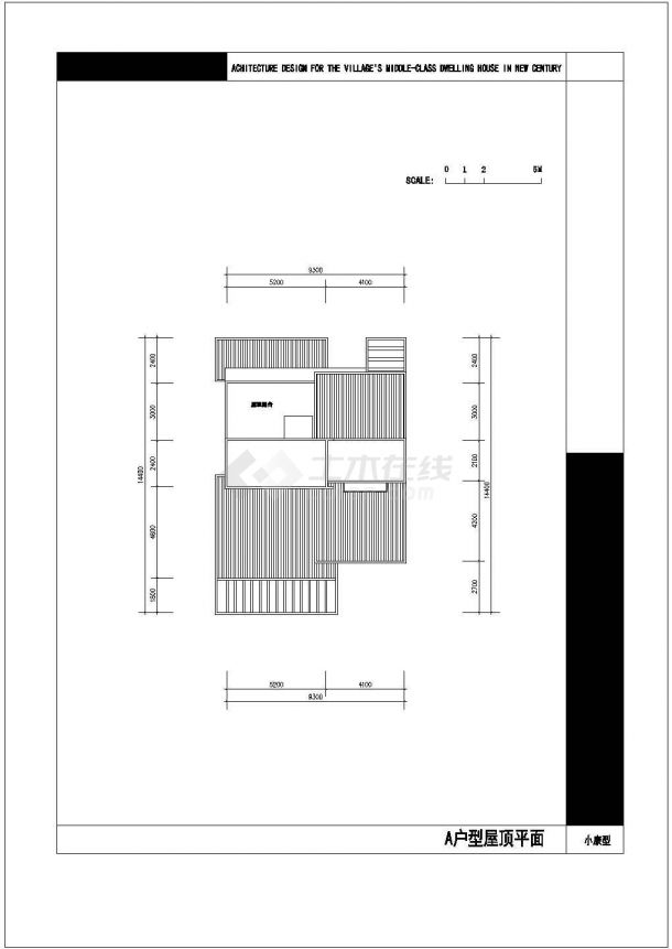 某地区事务所钢结构建筑设计CAD施工图-图一