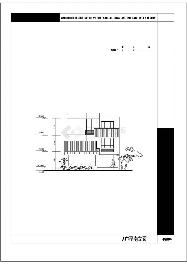 某地区事务所钢结构建筑设计CAD施工图-图二