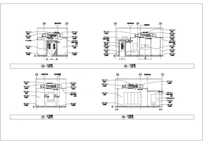 某酒店餐厅整套施工CAD设计构造详细图纸_图1