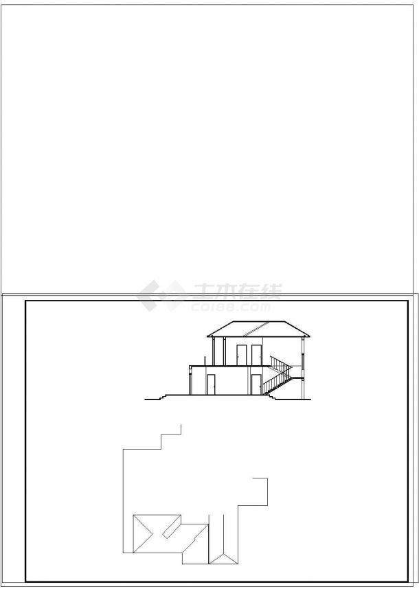 某小别墅建筑设计方案施工图-图一