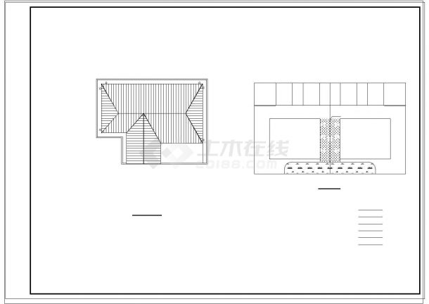 新农村建设一套小别墅建筑cad设计施工图-图二