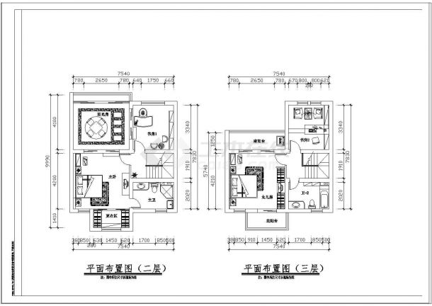 阳光三层别墅建筑方案设计图-图二