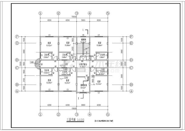 四层私人商住宅楼建筑设计施工图（含设计说明）-图一