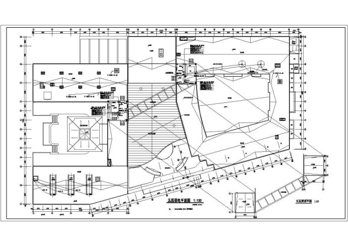 中国工程院综合办公楼弱电平面图CAD图纸_图1