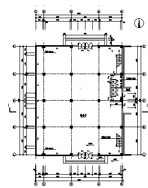 西安市三层古建营业厅建筑施工cad图，共七张-图一